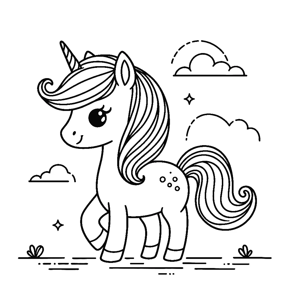 Dibujos para colorear e imprimir Unicorns