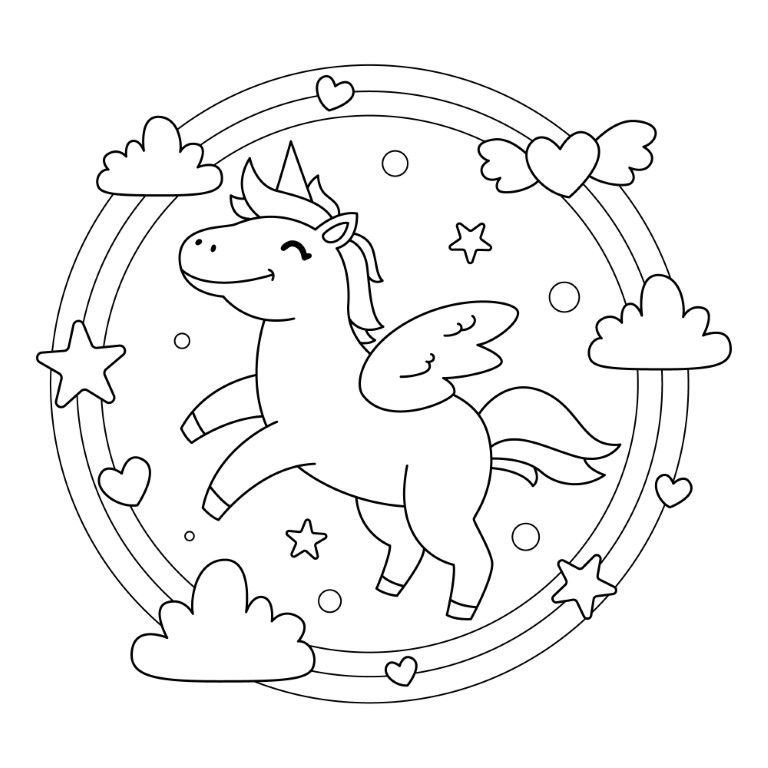 Dibujos para colorear e imprimir Unicorns