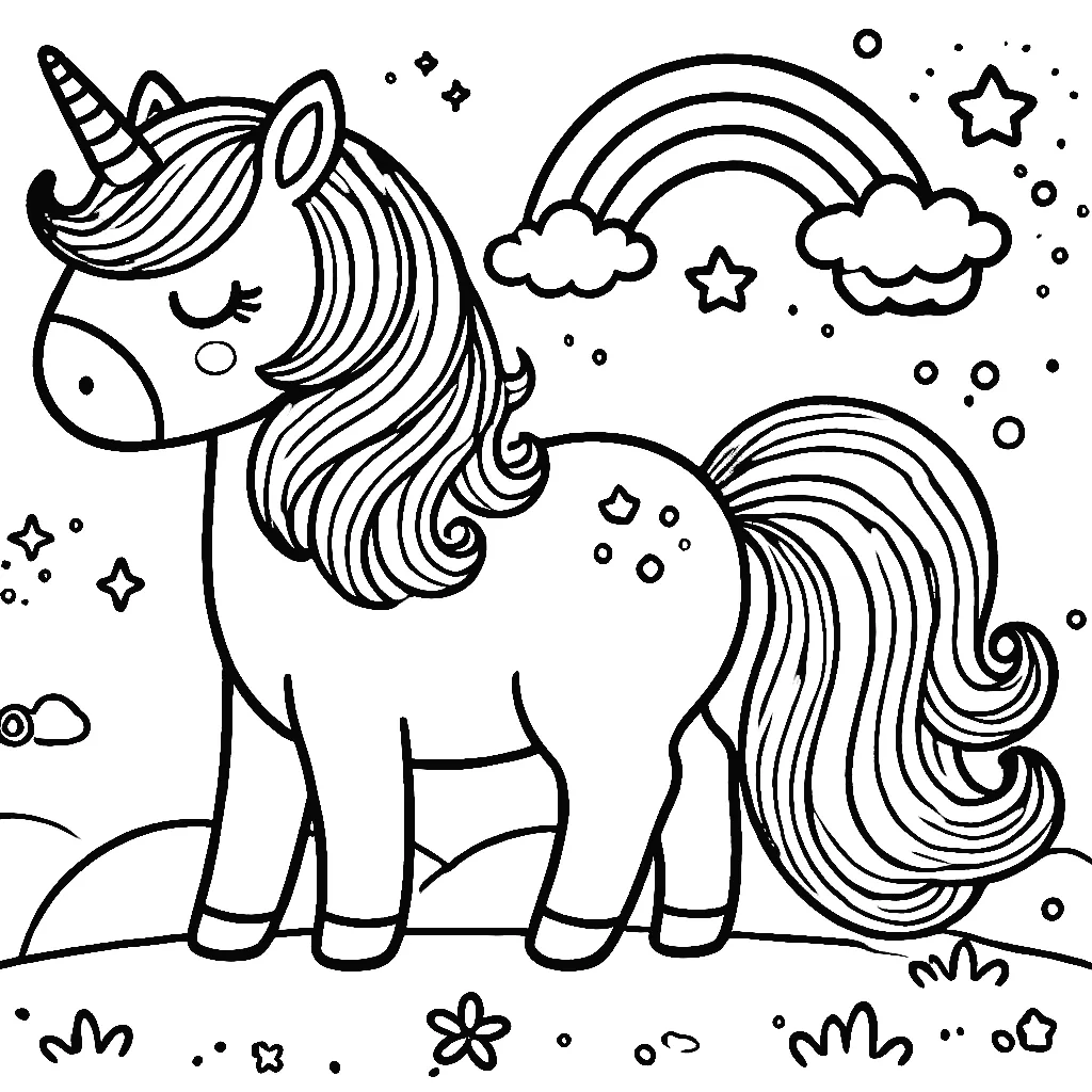 Dibujos para colorear e imprimir Unicorns