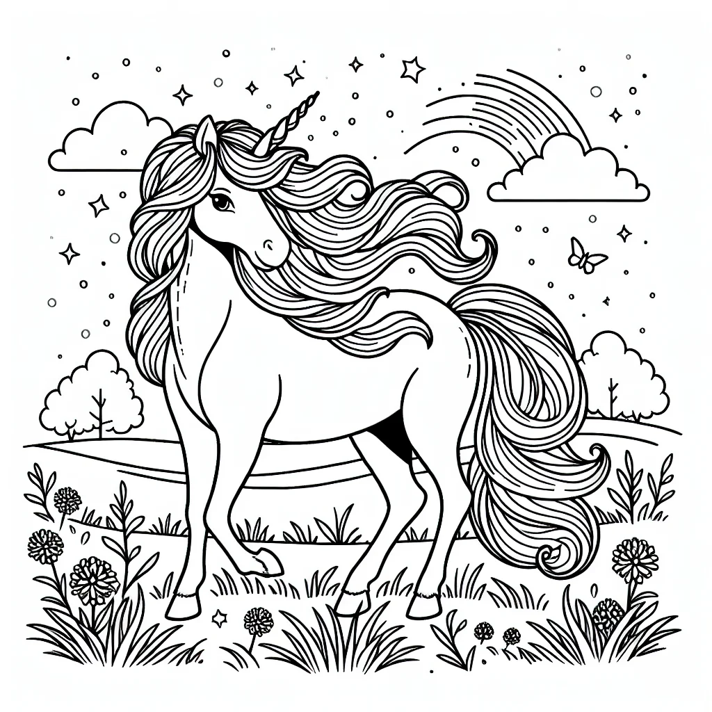 Dibujos para colorear e imprimir Unicorns