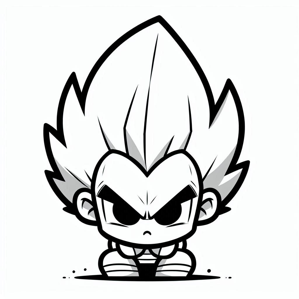 Dibujos para colorear e imprimir Vegeta