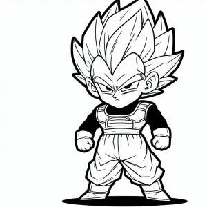 Vegeta coloring pages 14