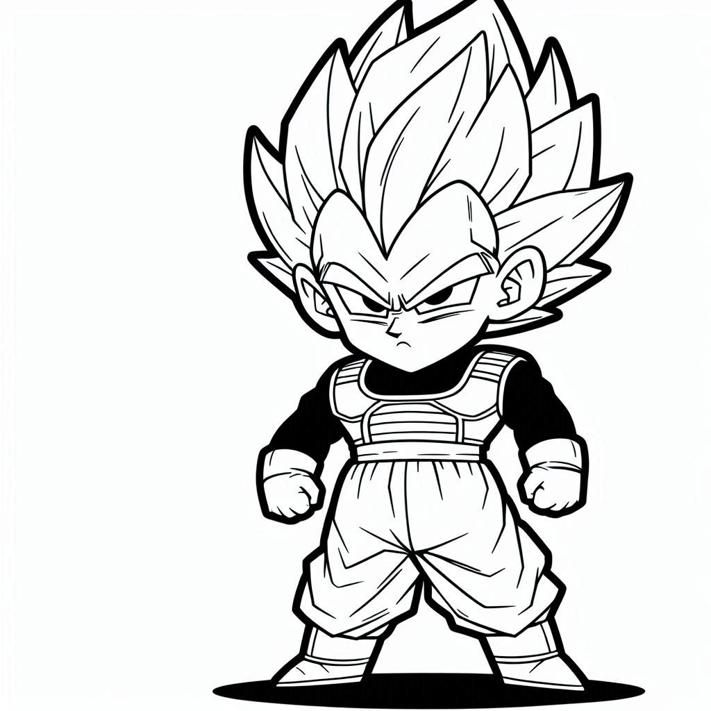 Vegeta coloring pages 14