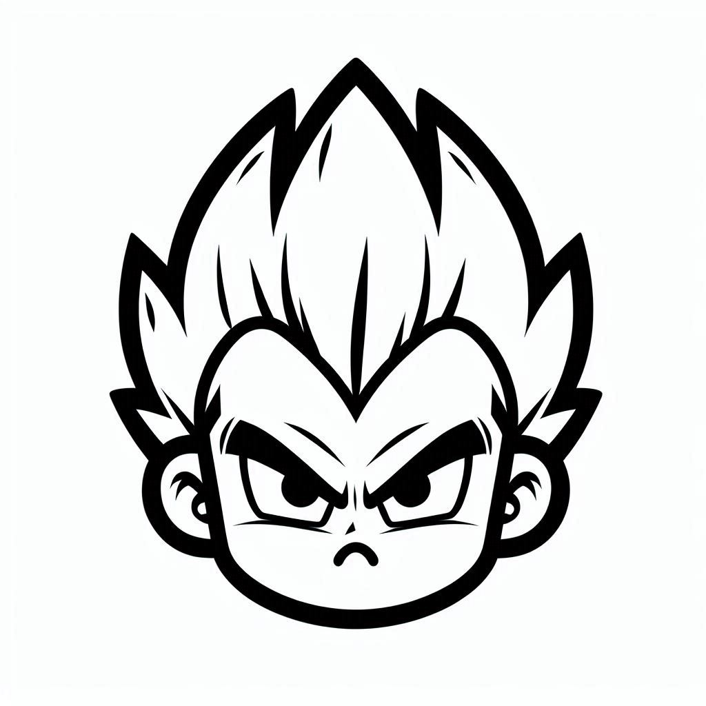 Dibujos para colorear e imprimir Vegeta