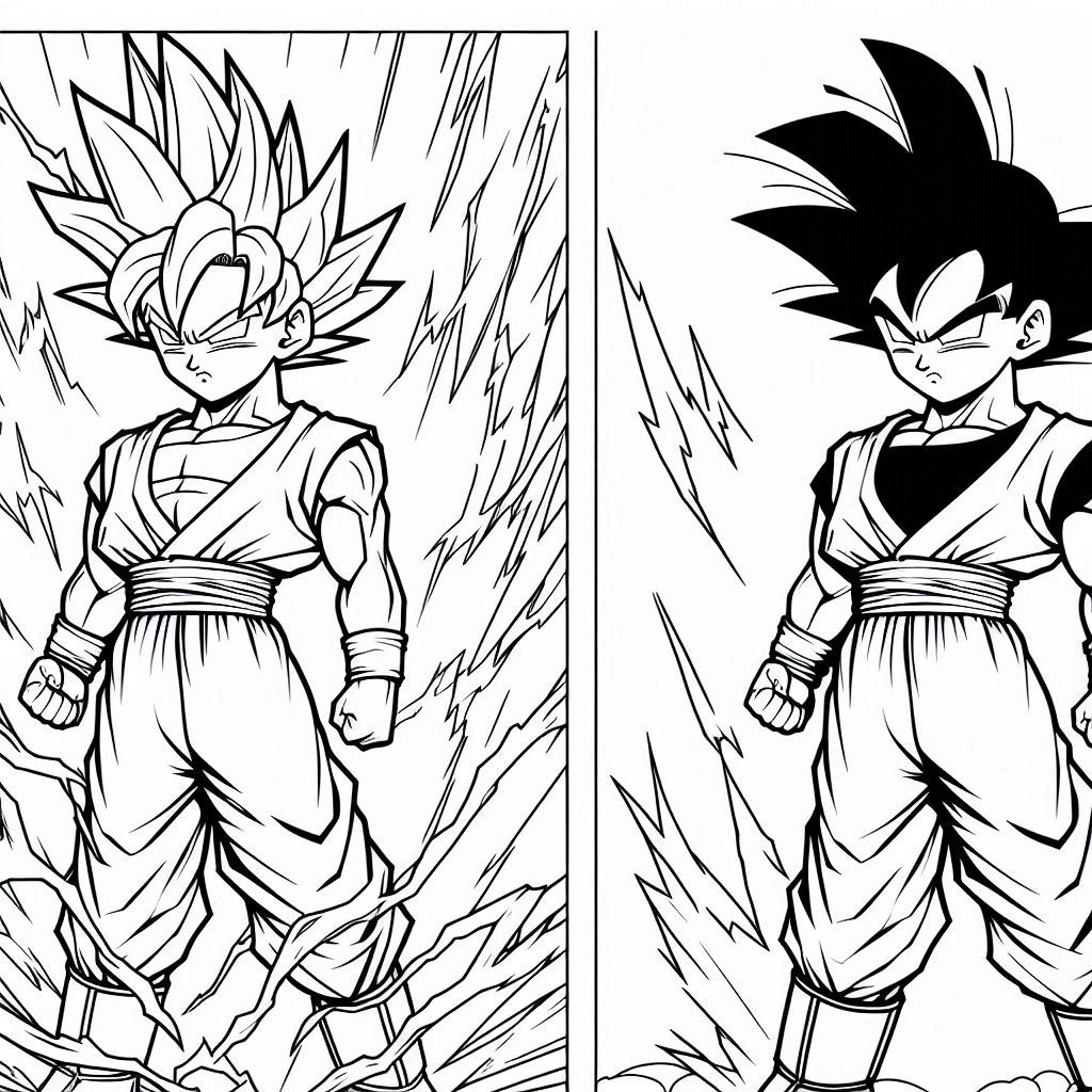 Dibujos para colorear e imprimir Vegeta