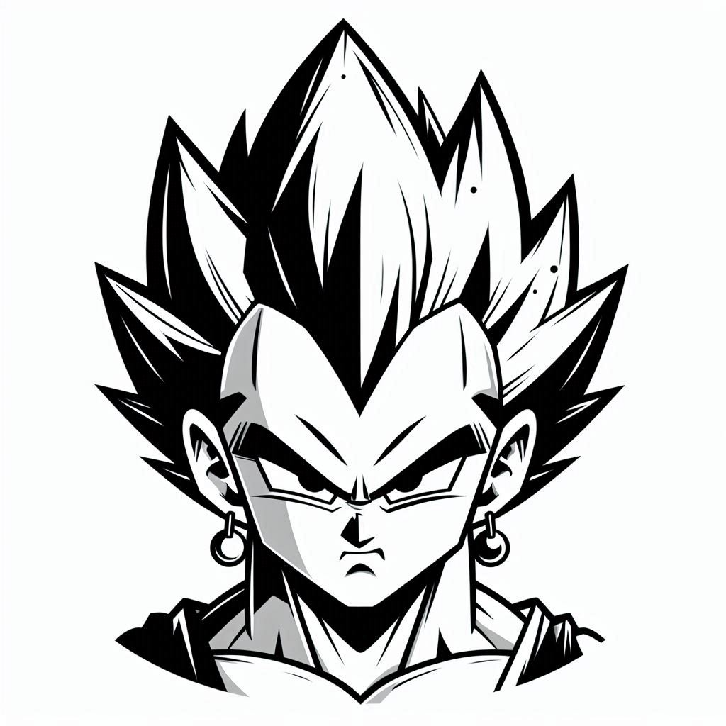 Dibujos para colorear e imprimir Vegeta