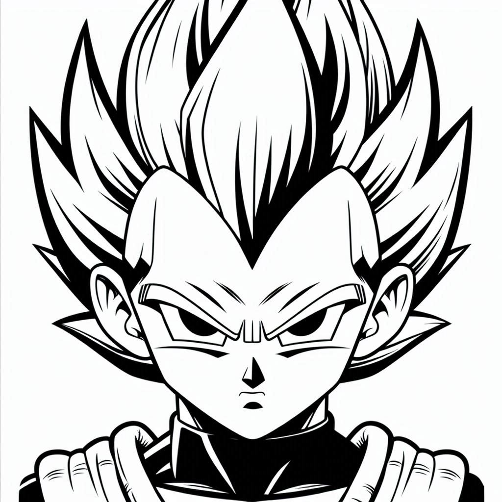 Dibujos para colorear e imprimir Vegeta