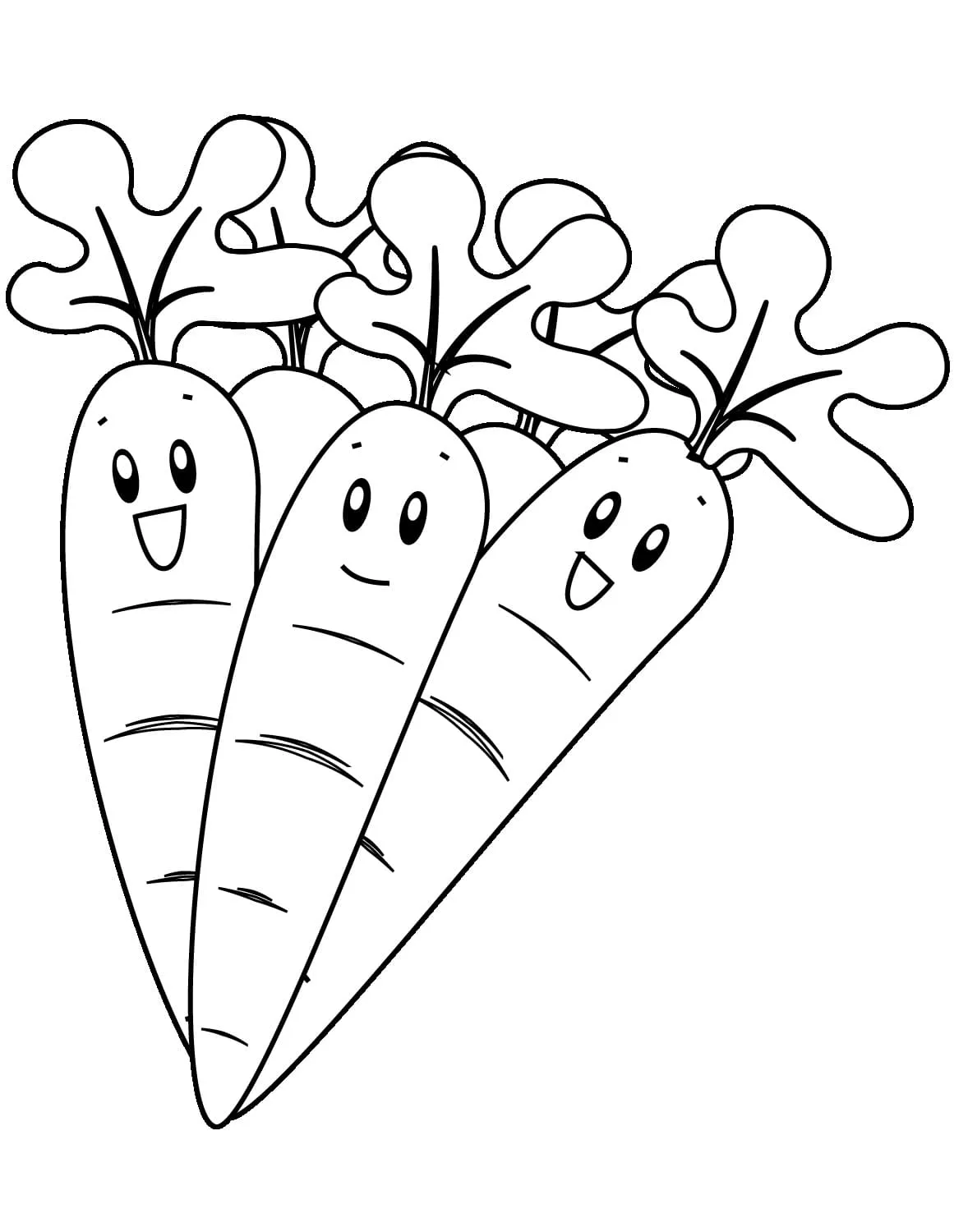 Dibujos para colorear e imprimir Vegetables