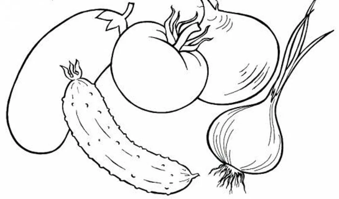 Dibujos para colorear e imprimir Vegetables