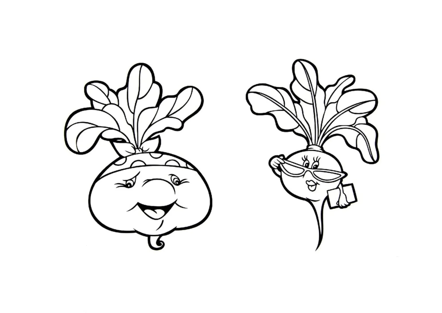 Dibujos para colorear e imprimir Vegetables