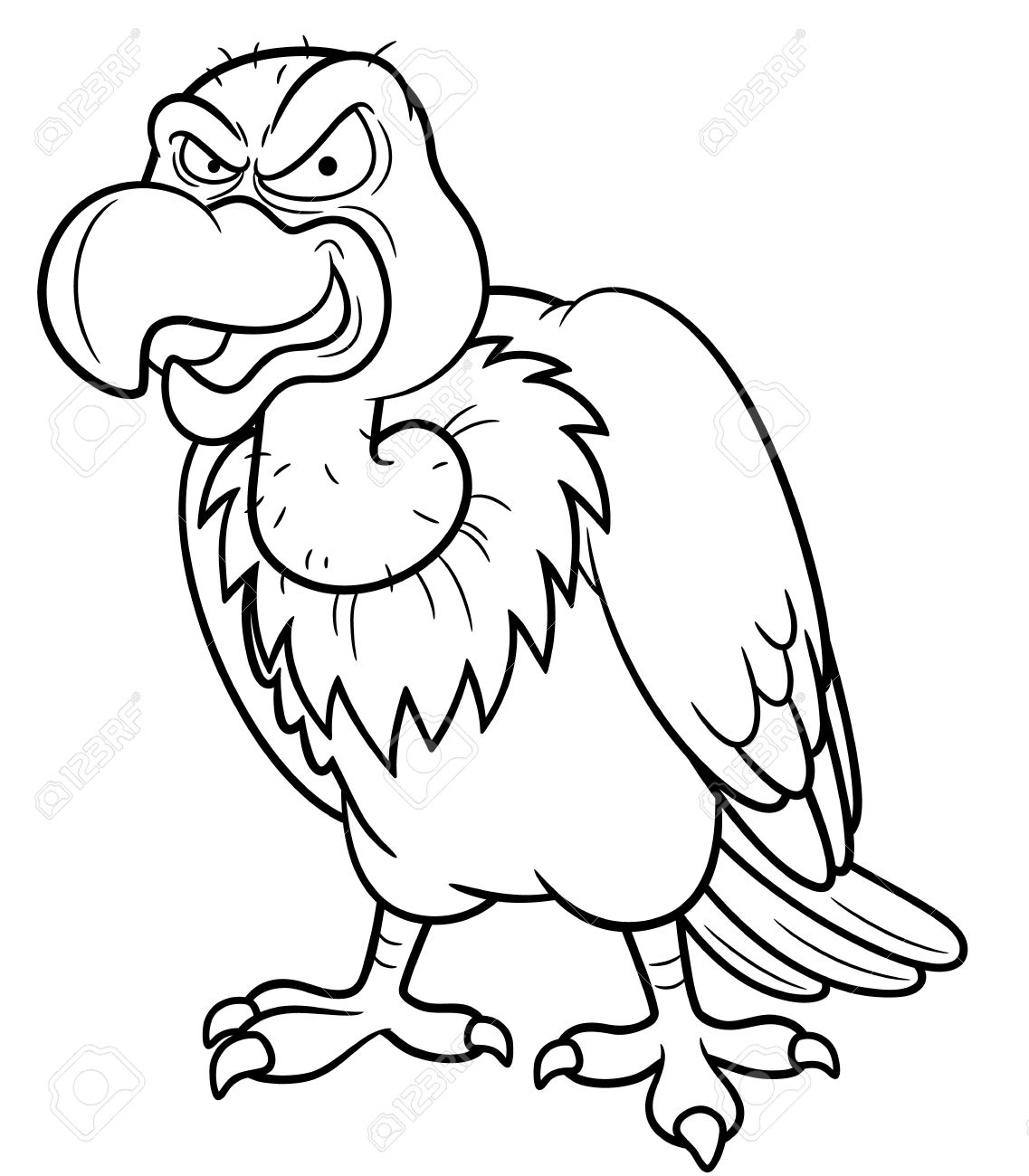 Vultures coloring pages 11