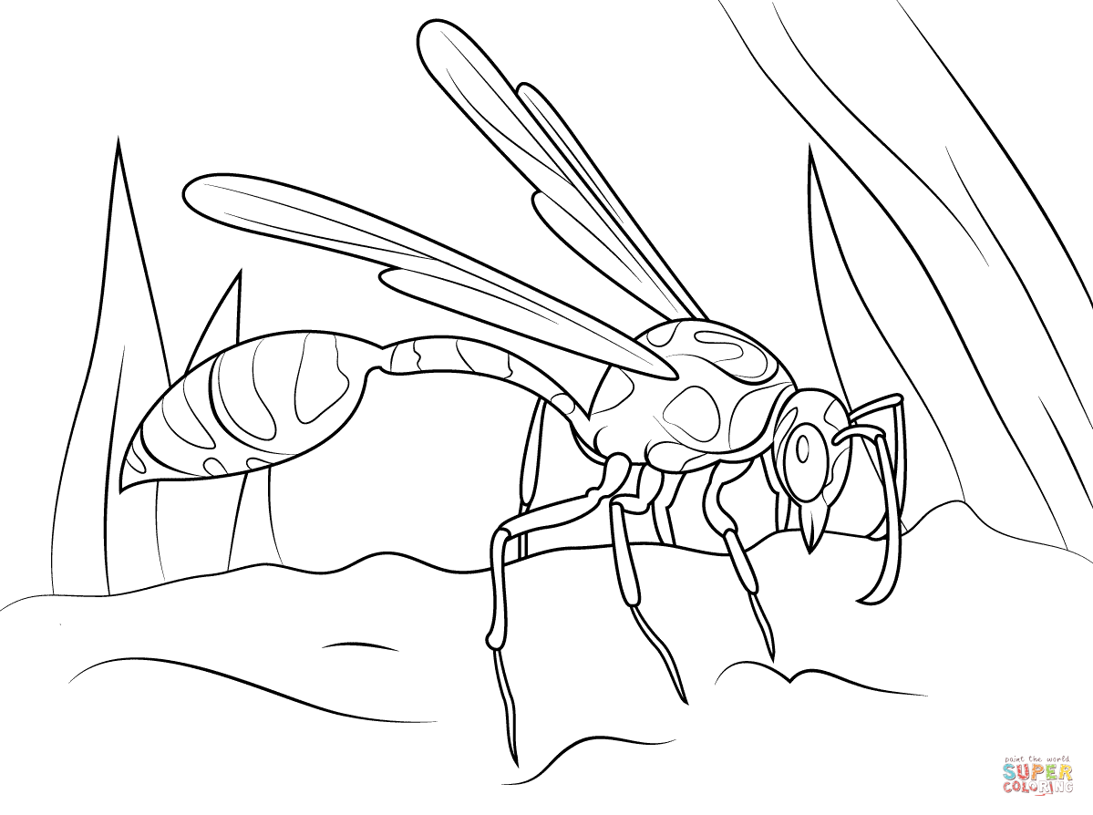 Dibujos para colorear e imprimir Wasps