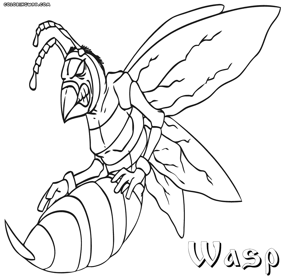 Dibujos para colorear e imprimir Wasps