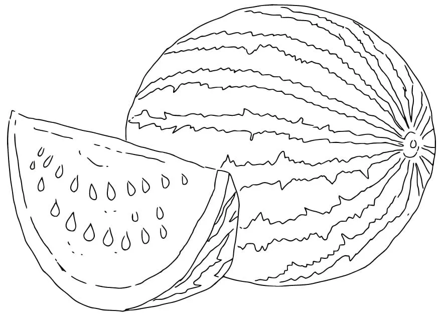 Dibujos para colorear e imprimir Watermelon