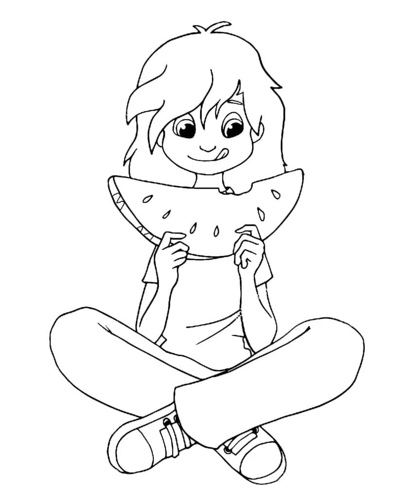 Dibujos para colorear e imprimir Watermelon