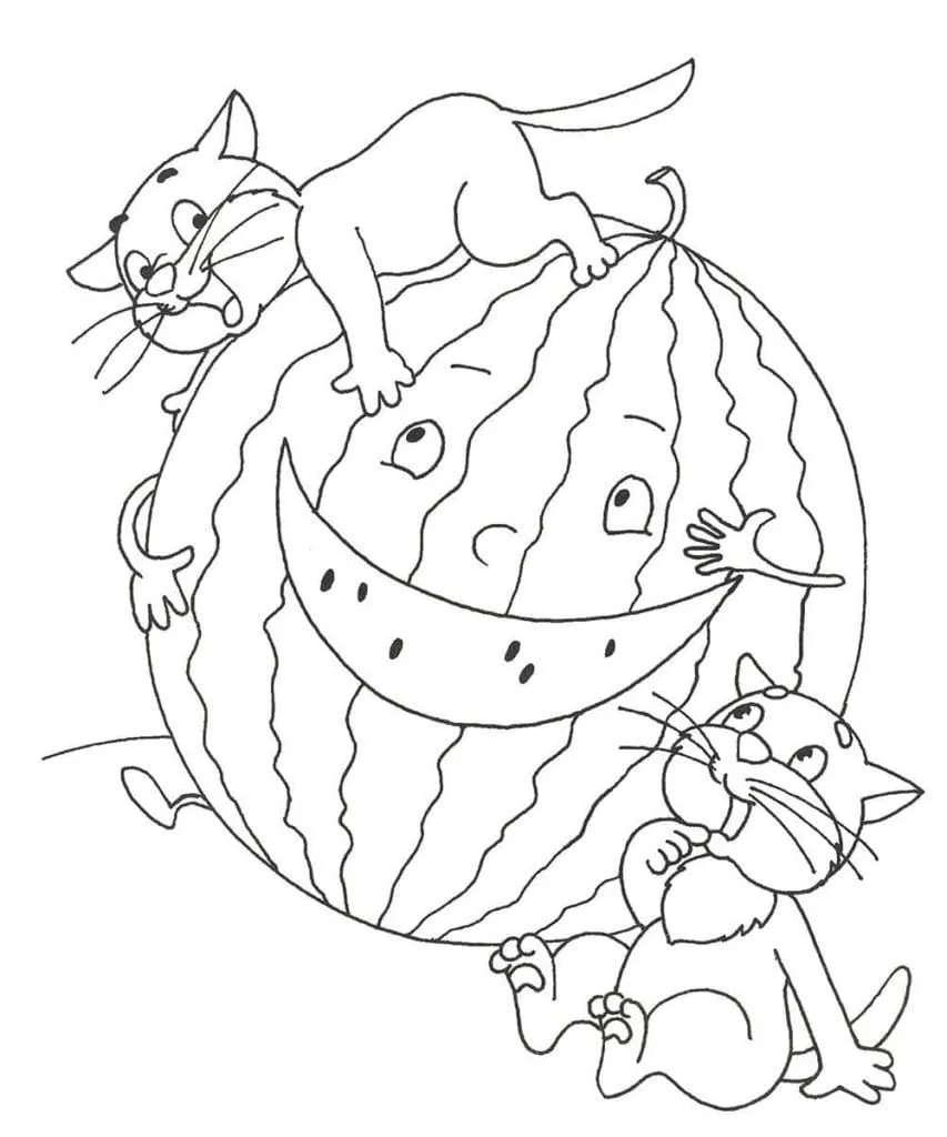 Dibujos para colorear e imprimir Watermelon