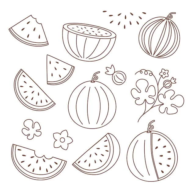 Dibujos para colorear e imprimir Watermelon