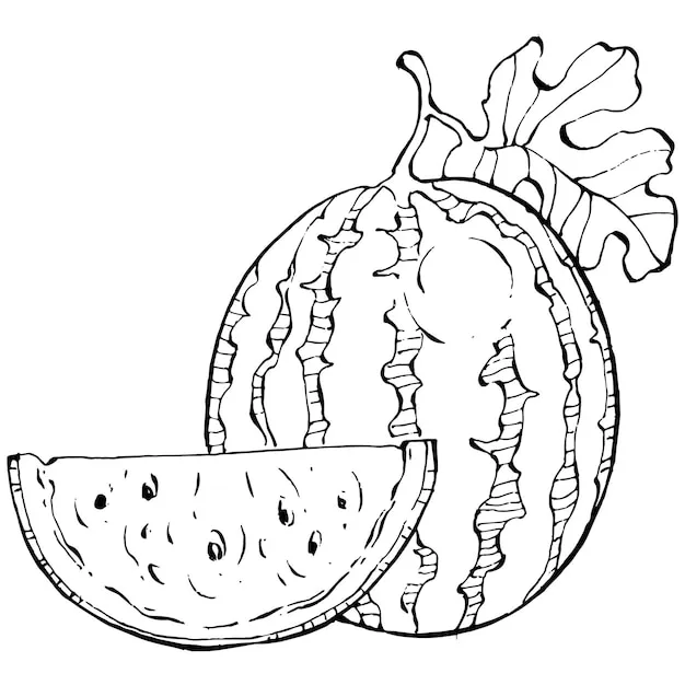 Dibujos para colorear e imprimir Watermelon