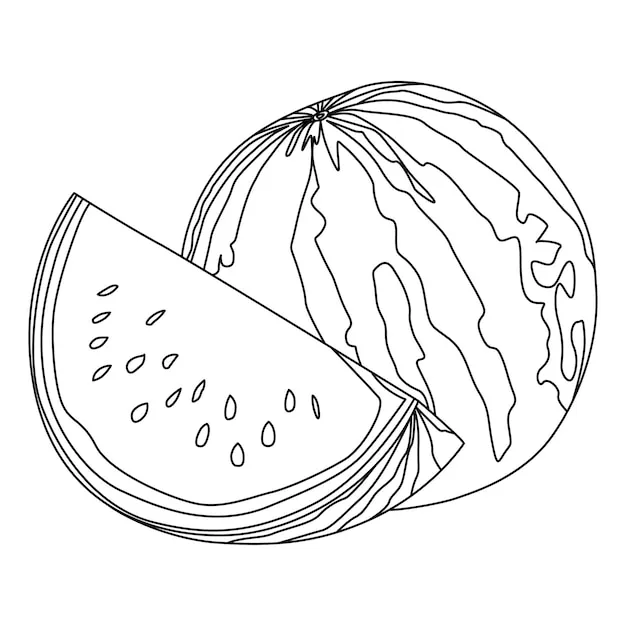 Dibujos para colorear e imprimir Watermelon