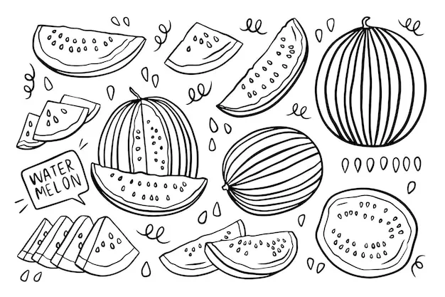 Dibujos para colorear e imprimir Watermelon