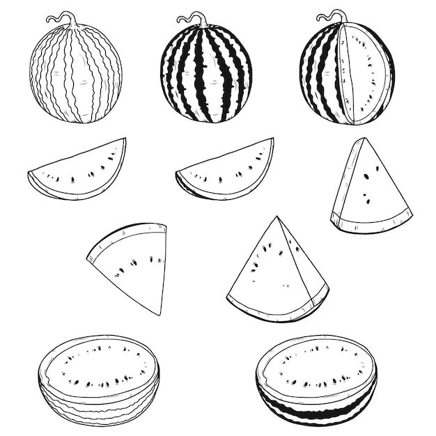 Dibujos para colorear e imprimir Watermelon