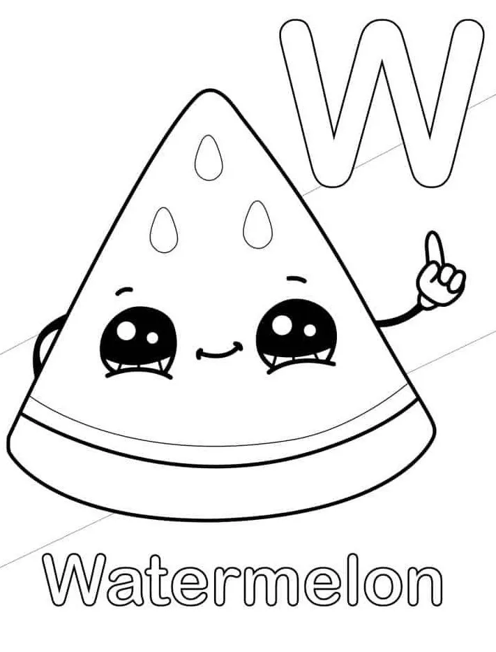 Dibujos para colorear e imprimir Watermelon