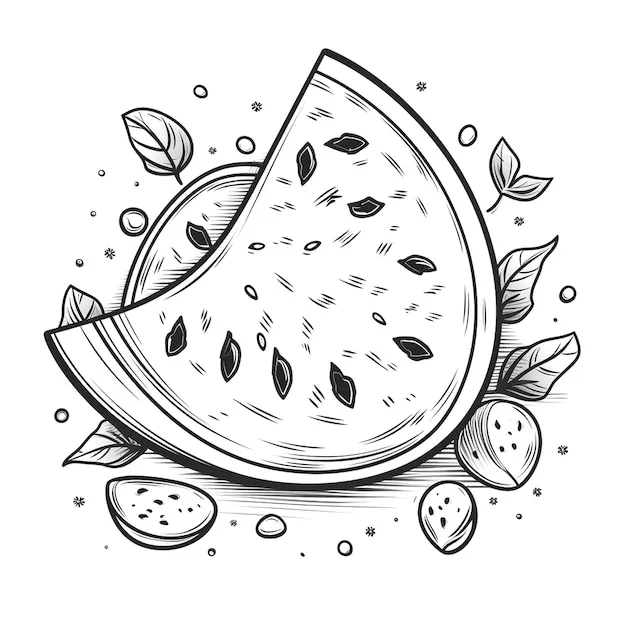 Dibujos para colorear e imprimir Watermelon