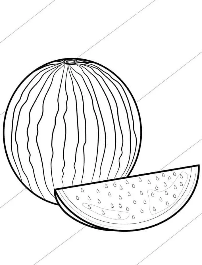 Dibujos para colorear e imprimir Watermelon