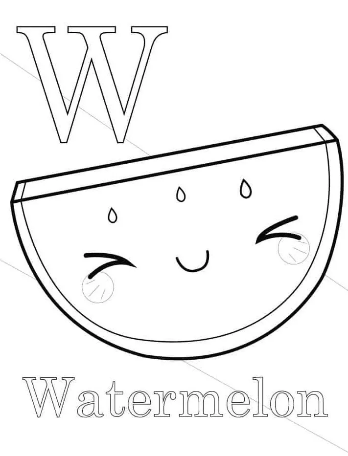 Dibujos para colorear e imprimir Watermelon