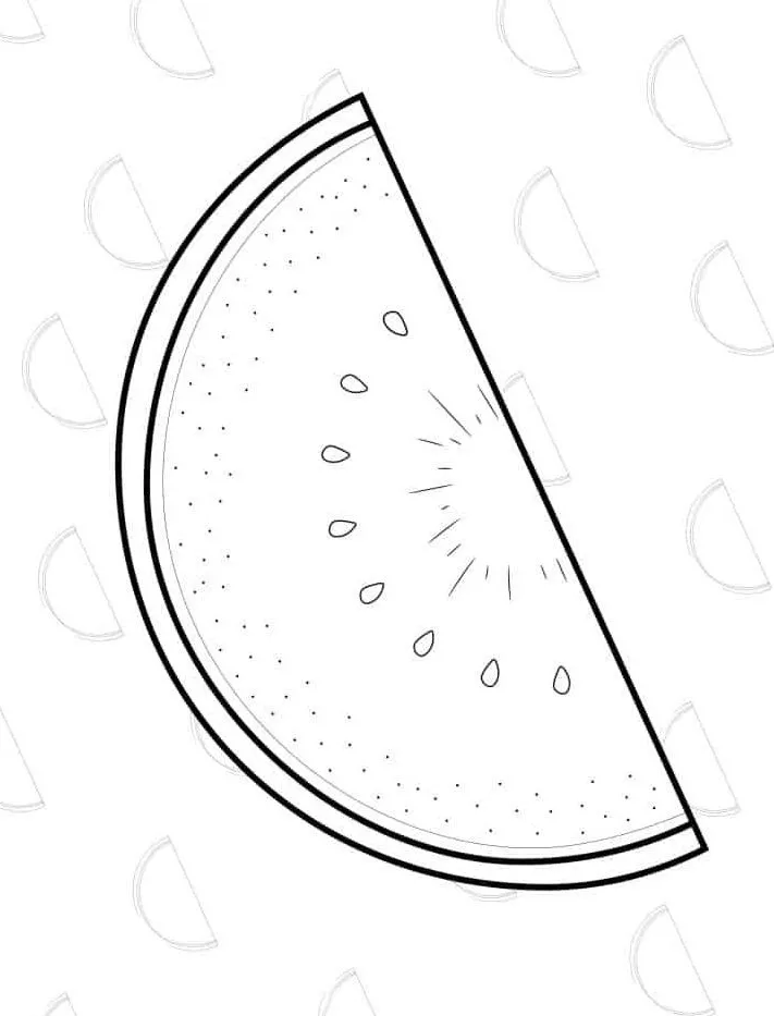 Dibujos para colorear e imprimir Watermelon