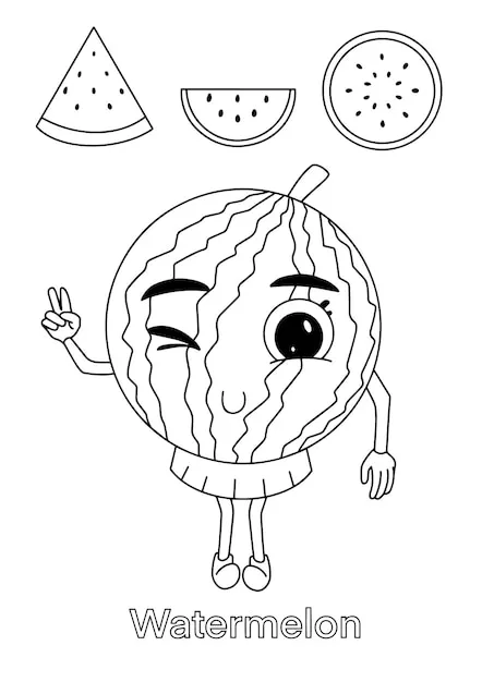 Dibujos para colorear e imprimir Watermelon