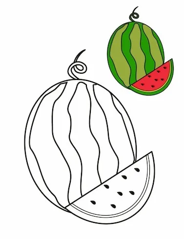 Dibujos para colorear e imprimir Watermelon