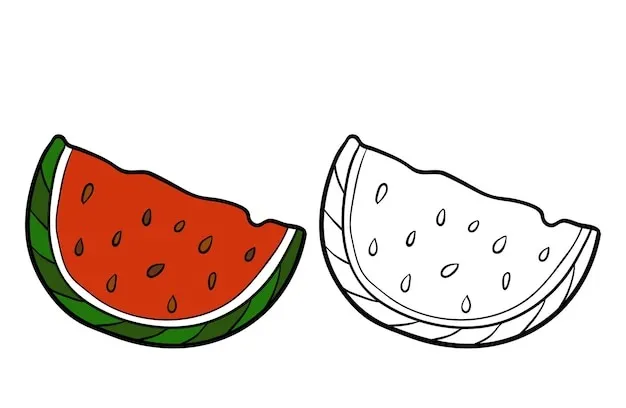 Dibujos para colorear e imprimir Watermelon