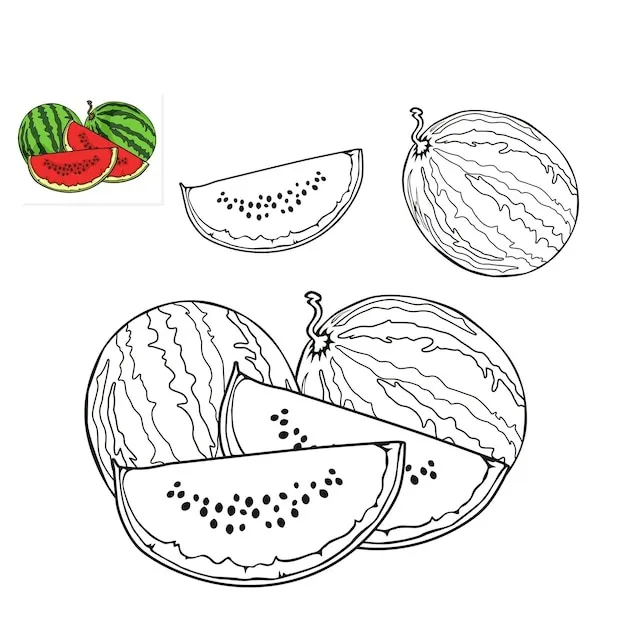 Dibujos para colorear e imprimir Watermelon