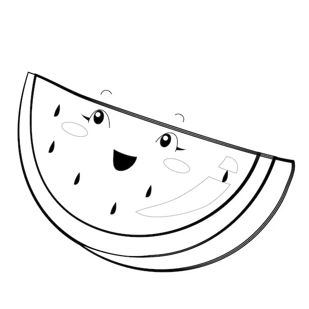 Dibujos para colorear e imprimir Watermelon