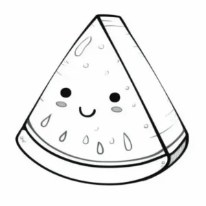 Watermelon coloring pages 7