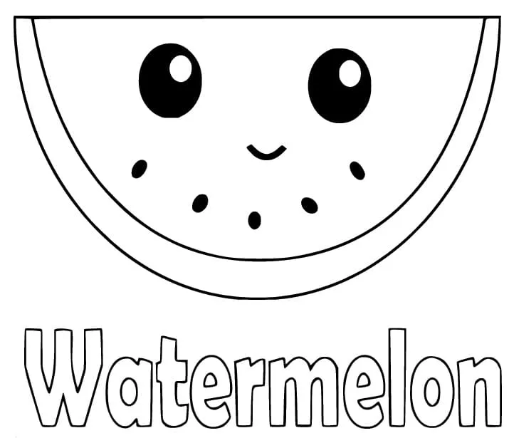 Dibujos para colorear e imprimir Watermelon