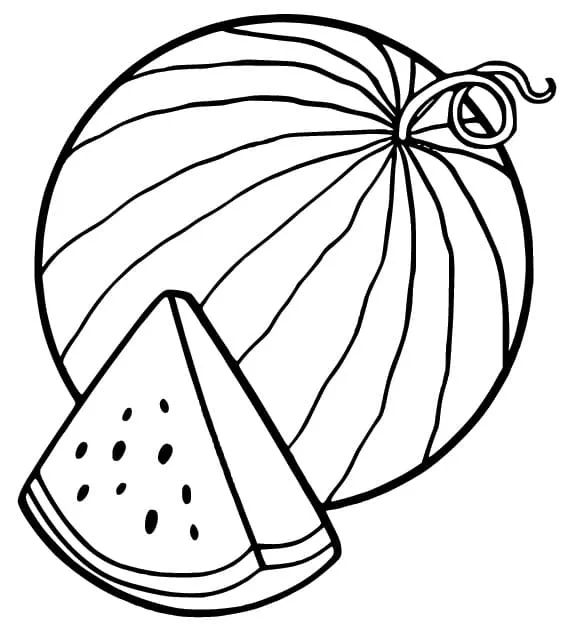 Dibujos para colorear e imprimir Watermelon