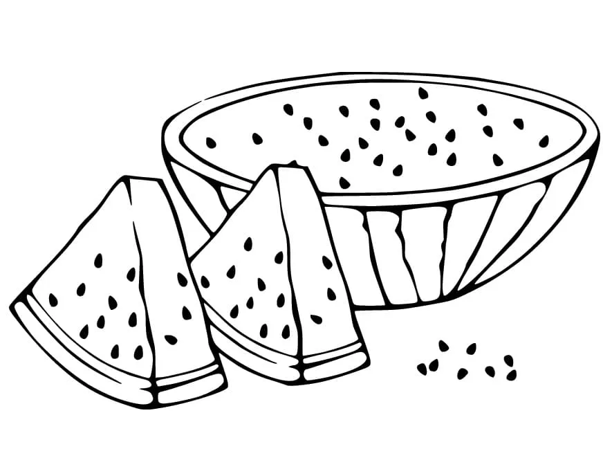 Dibujos para colorear e imprimir Watermelon