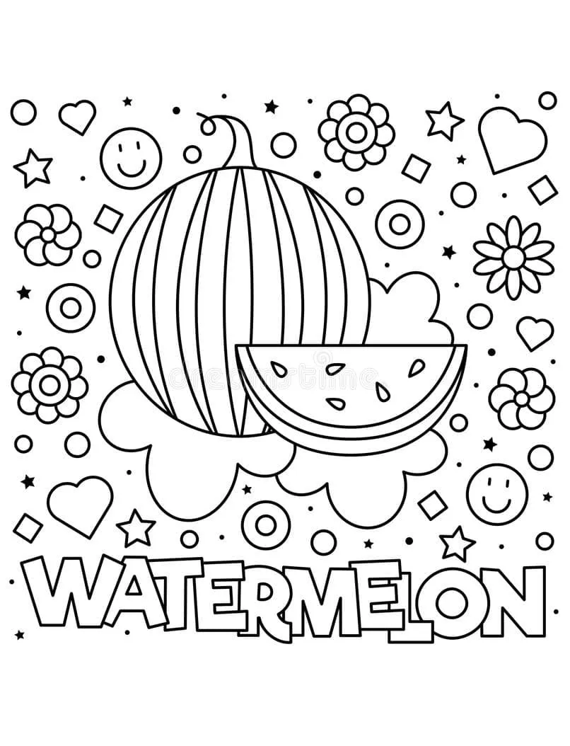 Dibujos para colorear e imprimir Watermelon