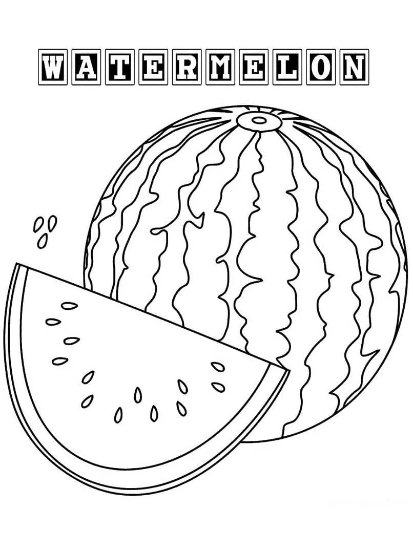 Dibujos para colorear e imprimir Watermelon