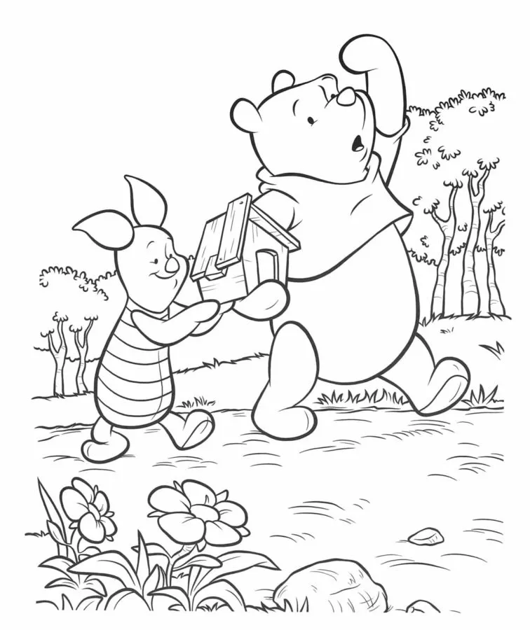 Dibujos para colorear e imprimir Winnie The Pooh