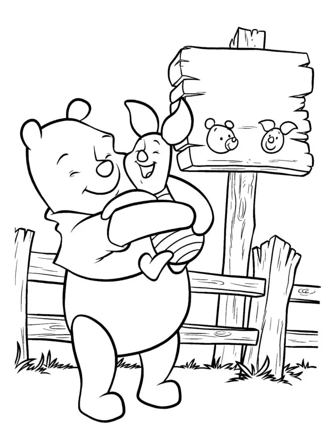 Dibujos para colorear e imprimir Winnie The Pooh