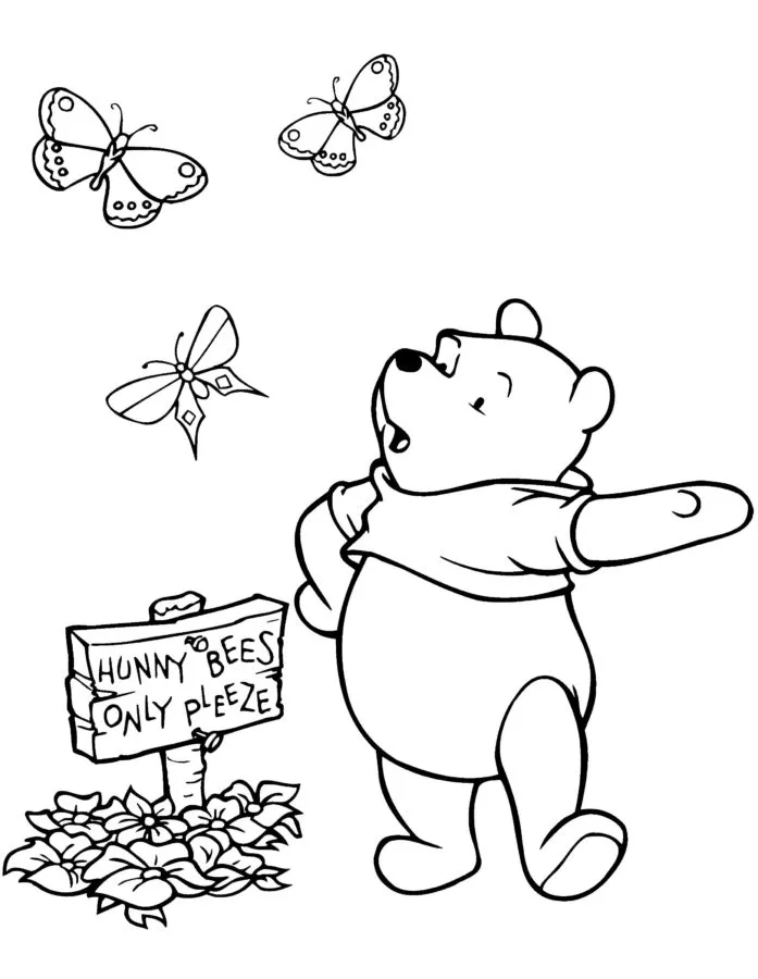 Dibujos para colorear e imprimir Winnie The Pooh