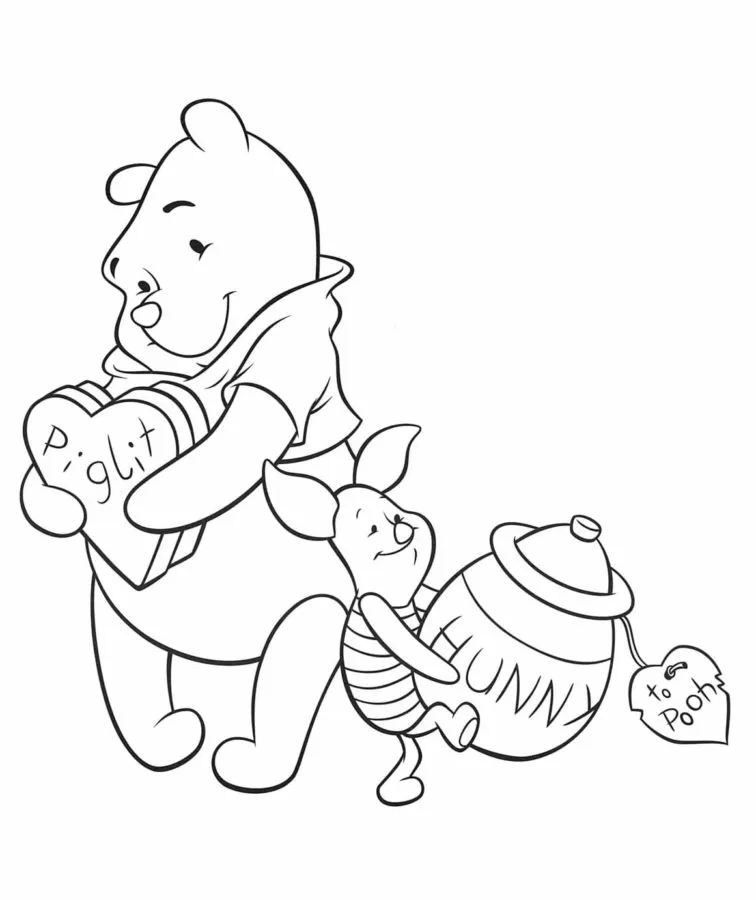 Dibujos para colorear e imprimir Winnie The Pooh