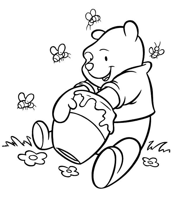 Dibujos para colorear e imprimir Winnie The Pooh