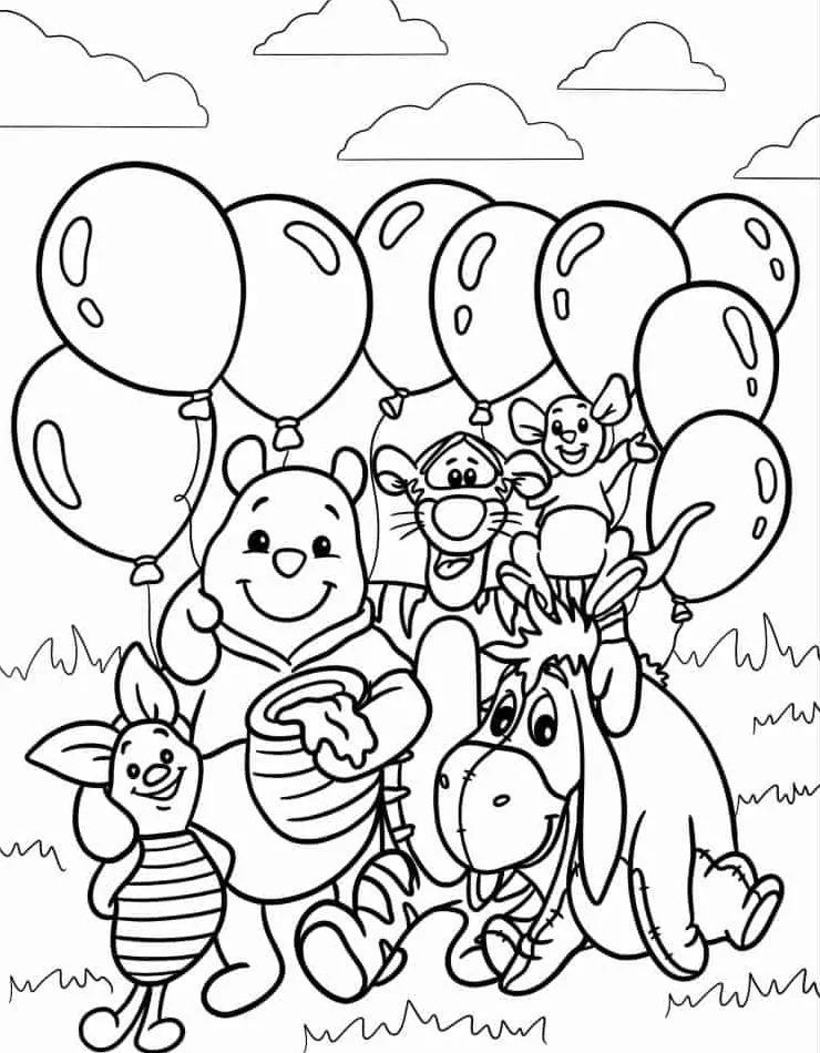 Dibujos para colorear e imprimir Winnie The Pooh