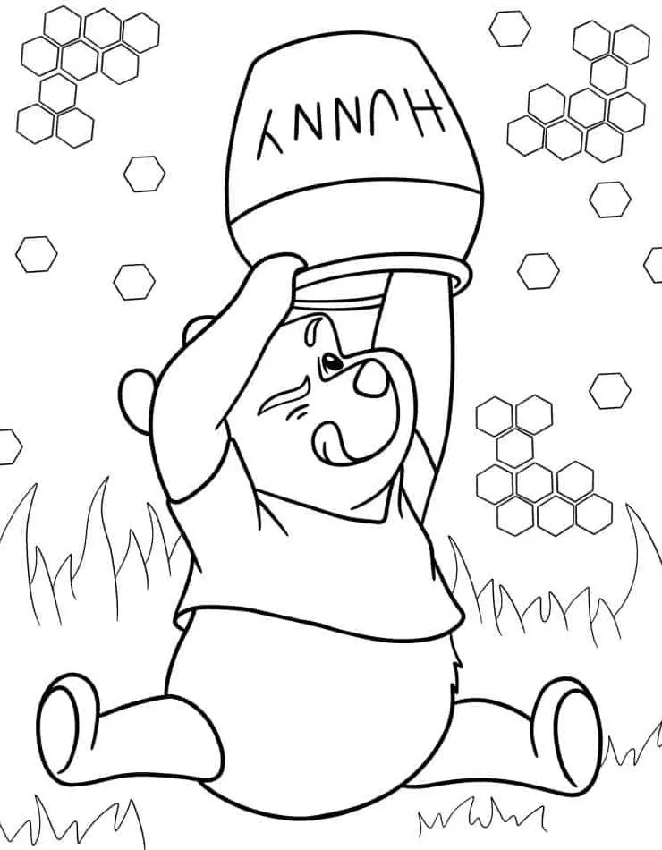 Dibujos para colorear e imprimir Winnie The Pooh