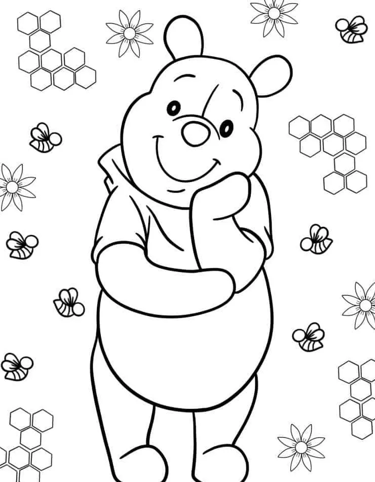 Dibujos para colorear e imprimir Winnie The Pooh