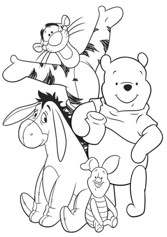 Dibujos para colorear e imprimir Winnie The Pooh